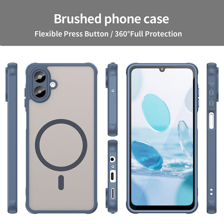 Husa de protectie Techsuit HaloFrost II MagSafe compatibil cu Samsung Galaxy A07 4G, Bleumarin