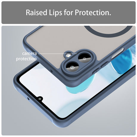 Husa de protectie Techsuit HaloFrost II MagSafe compatibil cu Samsung Galaxy A07 4G, Bleumarin