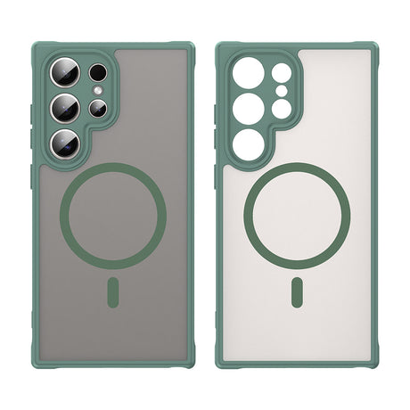 Husa de protectie Techsuit HaloFrost II MagSafe compatibil cu Samsung Galaxy S24 Ultra, Verde