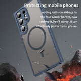 Husa de protectie Techsuit HaloFrost II MagSafe compatibil cu Samsung Galaxy S24 Ultra, Bleumarin