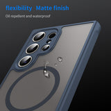 Husa de protectie Techsuit HaloFrost II MagSafe compatibil cu Samsung Galaxy S24 Ultra, Bleumarin