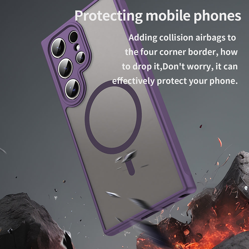 Husa de protectie Techsuit HaloFrost II MagSafe compatibil cu Samsung Galaxy S24 Ultra, Mov
