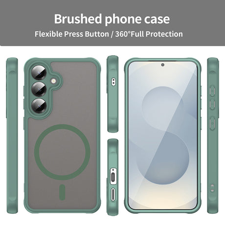 Techsuit HaloFrost II MagSafe zöld tok Samsung Galaxy S24 Plus és Galaxy S25 Plus telefonhoz