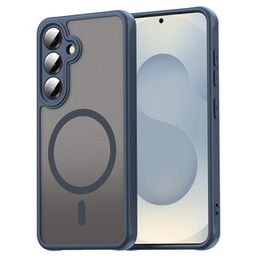 Husa de protectie Techsuit HaloFrost II MagSafe compatibil cu Samsung Galaxy S24 Plus / S25 Plus, Bleumarin