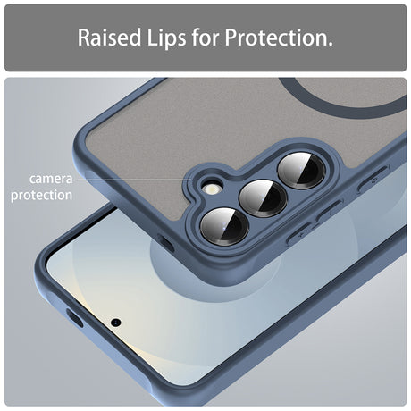 Husa de protectie Techsuit HaloFrost II MagSafe compatibil cu Samsung Galaxy S24 Plus / S25 Plus, Bleumarin