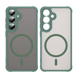Husa de protectie Techsuit HaloFrost II MagSafe compatibil cu Samsung Galaxy S24 / S25, Verde