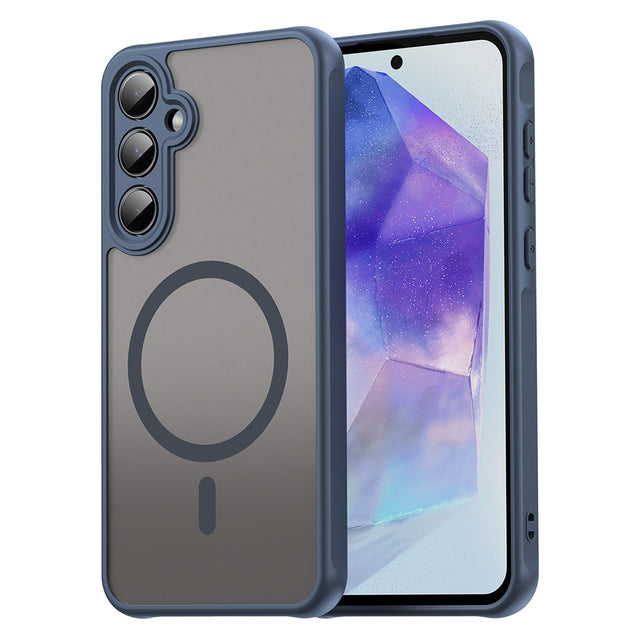 Husa de protectie Techsuit HaloFrost II MagSafe compatibil cu Samsung Galaxy A35 5G, Bleumarin