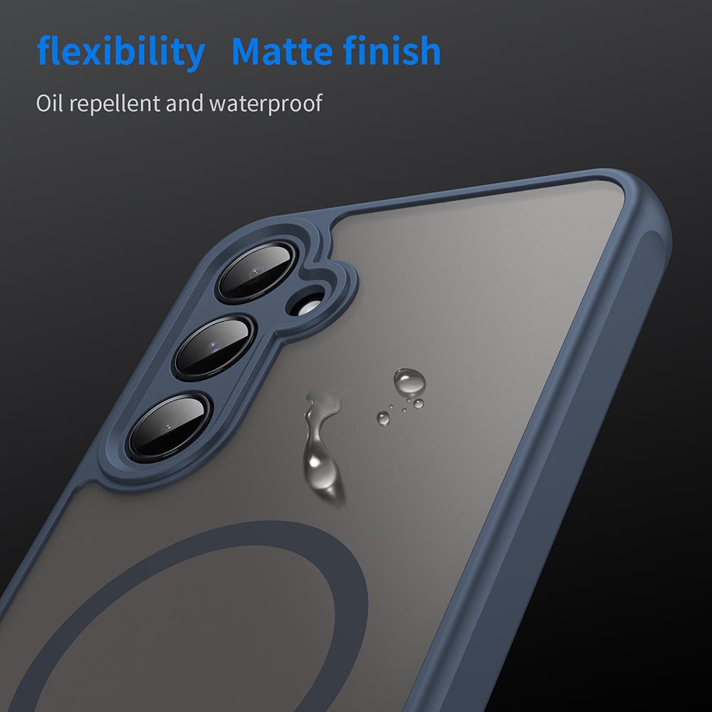 Husa de protectie Techsuit HaloFrost II MagSafe compatibil cu Samsung Galaxy A35 5G, Bleumarin