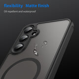 Husa de protectie Techsuit HaloFrost II MagSafe compatibil cu Samsung Galaxy A55 5G, Negru
