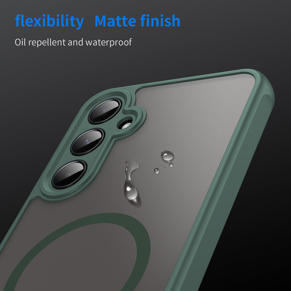 Husa de protectie Techsuit HaloFrost II MagSafe compatibil cu Samsung Galaxy A55 5G, Verde