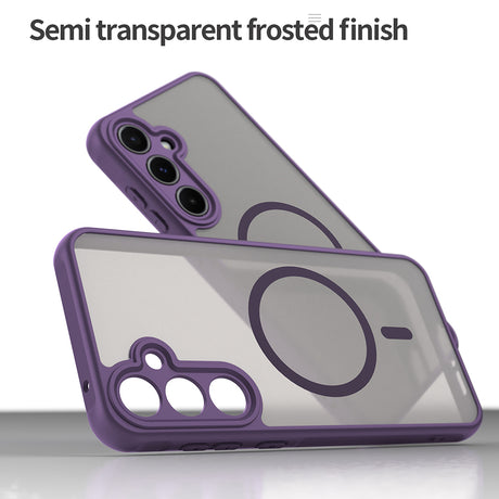 Husa de protectie Techsuit HaloFrost II MagSafe compatibil cu Samsung Galaxy A55 5G, Mov