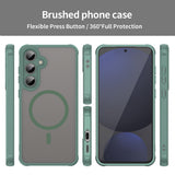 Husa de protectie Techsuit HaloFrost II MagSafe compatibil cu Samsung Galaxy S24 FE, Verde