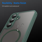 Husa de protectie Techsuit HaloFrost II MagSafe compatibil cu Samsung Galaxy S24 FE, Verde