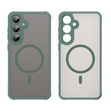 Husa de protectie Techsuit HaloFrost II MagSafe compatibil cu Samsung Galaxy S24 FE, Verde
