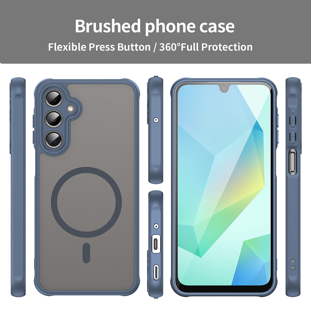 Husa de protectie Techsuit HaloFrost II MagSafe compatibil cu Samsung Galaxy A16 4G / A16 5G, Bleumarin