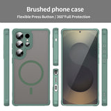 Husa de protectie Techsuit HaloFrost II MagSafe compatibil cu Samsung Galaxy S25 Ultra, Verde