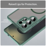 Husa de protectie Techsuit HaloFrost II MagSafe compatibil cu Samsung Galaxy S25 Ultra, Verde