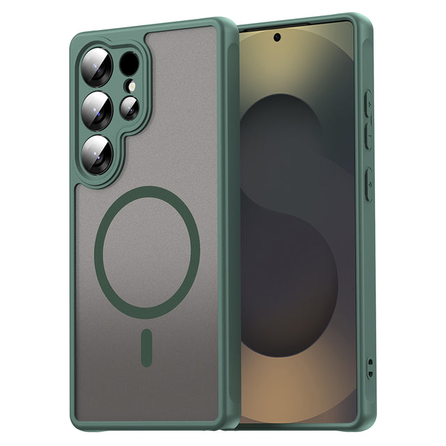 Husa de protectie Techsuit HaloFrost II MagSafe compatibil cu Samsung Galaxy S25 Ultra, Verde