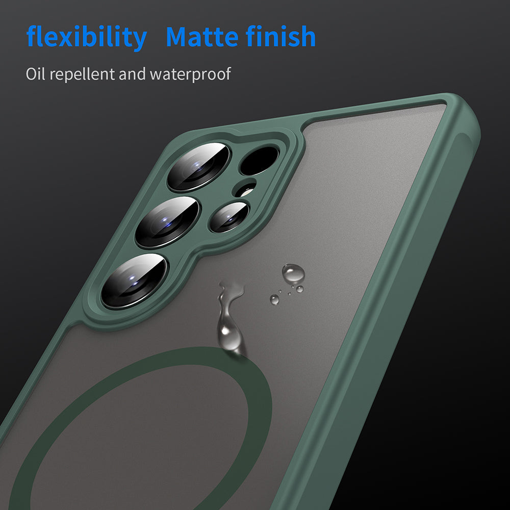 Husa de protectie Techsuit HaloFrost II MagSafe compatibil cu Samsung Galaxy S25 Ultra, Verde