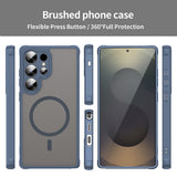 Husa de protectie Techsuit HaloFrost II MagSafe compatibil cu Samsung Galaxy S25 Ultra, Bleumarin