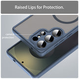Husa de protectie Techsuit HaloFrost II MagSafe compatibil cu Samsung Galaxy S25 Ultra, Bleumarin