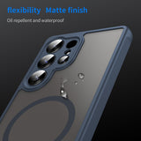 Husa de protectie Techsuit HaloFrost II MagSafe compatibil cu Samsung Galaxy S25 Ultra, Bleumarin