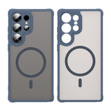 Husa de protectie Techsuit HaloFrost II MagSafe compatibil cu Samsung Galaxy S25 Ultra, Bleumarin