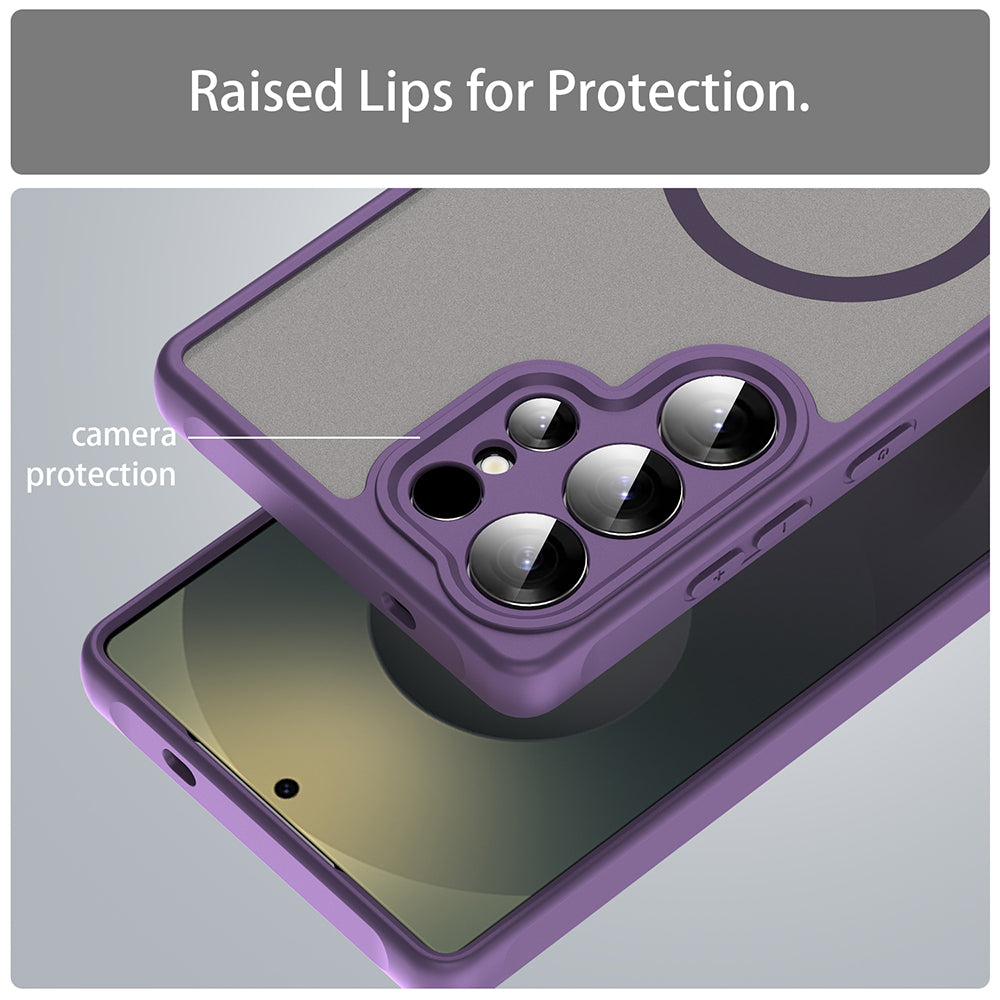 Husa de protectie Techsuit HaloFrost II MagSafe compatibil cu Samsung Galaxy S25 Ultra, Mov