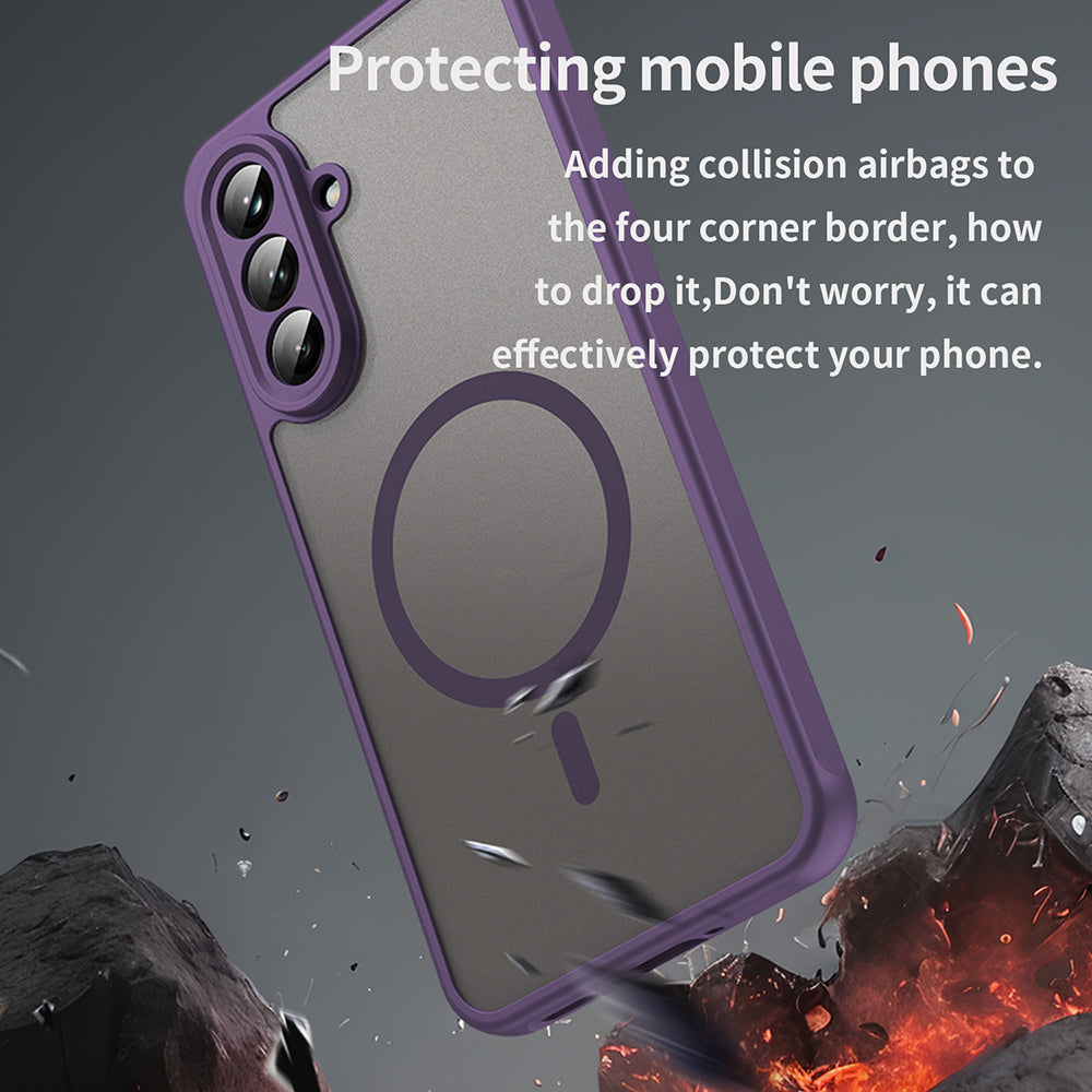 Husa de protectie Techsuit HaloFrost II MagSafe compatibil cu Samsung Galaxy A36 5G, Mov