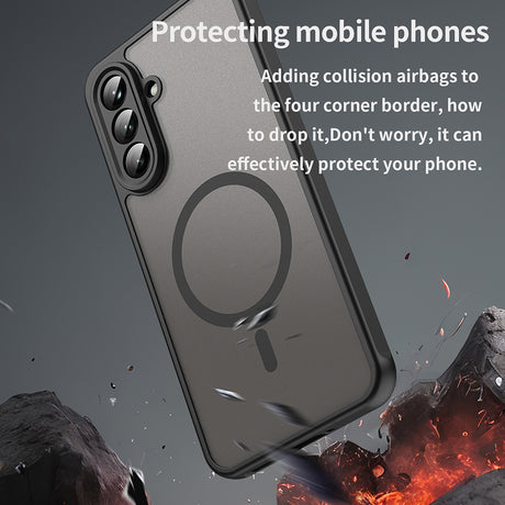 Husa de protectie Techsuit HaloFrost II MagSafe compatibil cu Samsung Galaxy A56 5G, Negru