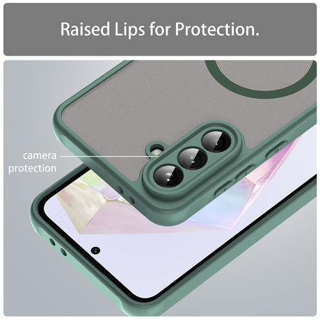 Husa de protectie Techsuit HaloFrost II MagSafe compatibil cu Samsung Galaxy A56 5G, Verde