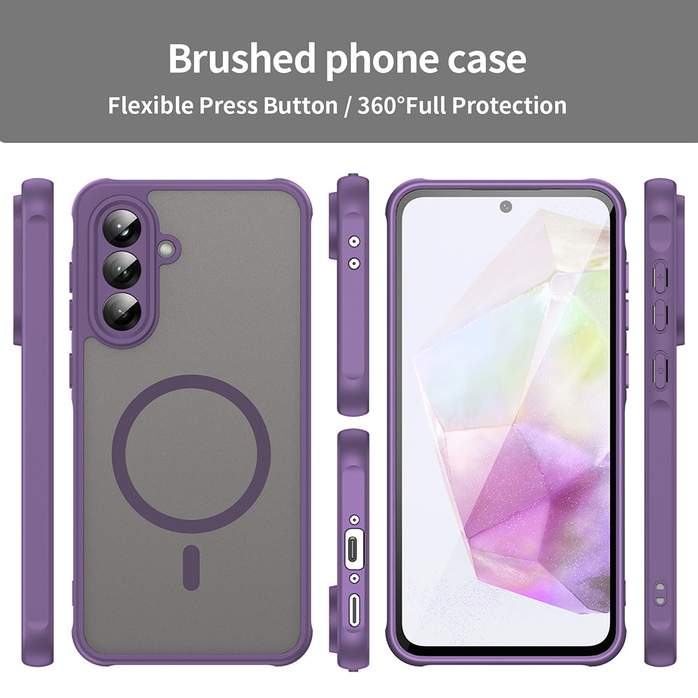 Husa de protectie Techsuit HaloFrost II MagSafe compatibil cu Samsung Galaxy A56 5G, Mov