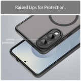 Husa de protectie Techsuit HaloFrost II MagSafe compatibil cu Samsung Galaxy S25 Edge, Negru