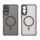 Husa de protectie Techsuit HaloFrost II MagSafe compatibil cu Samsung Galaxy S25 Edge, Negru