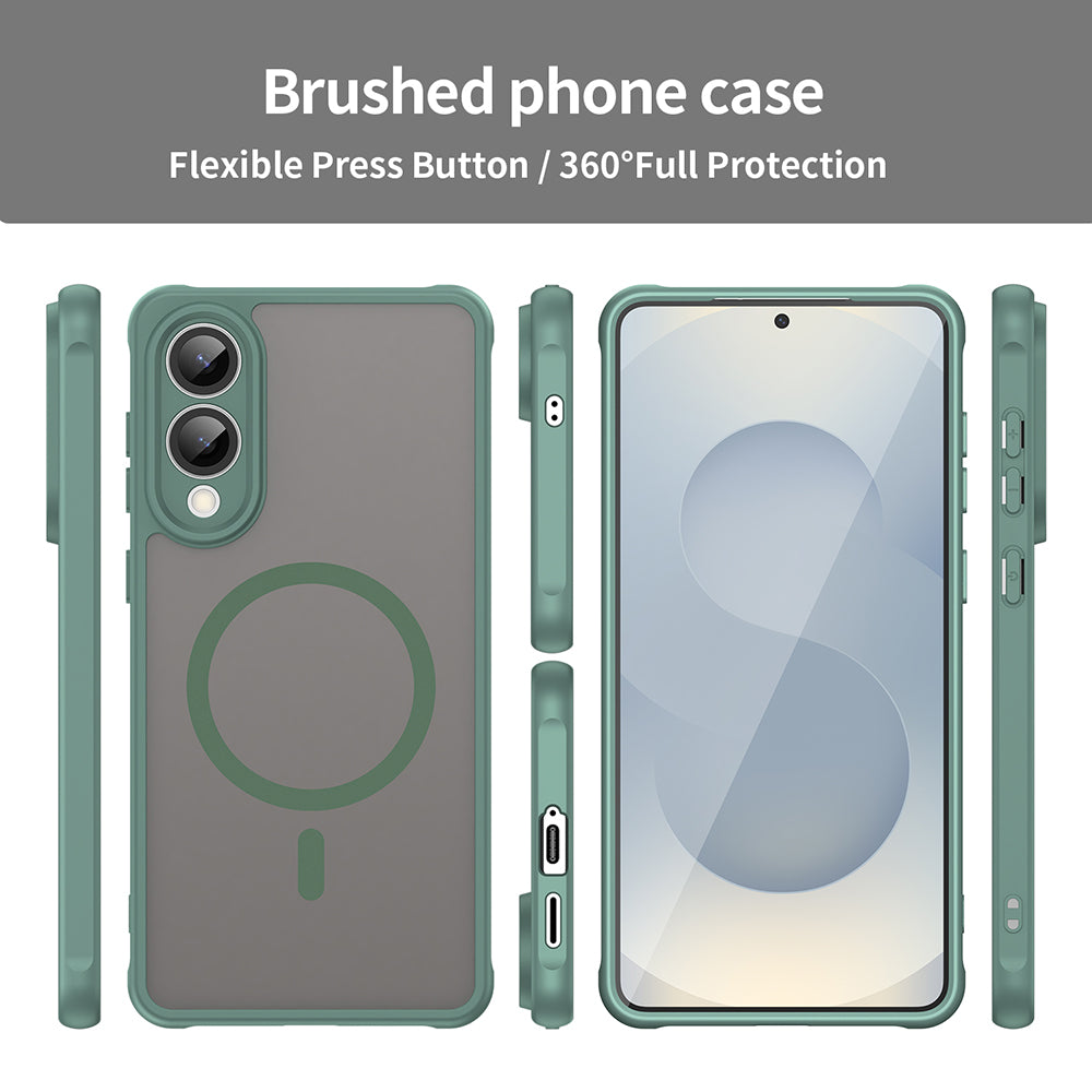 Husa de protectie Techsuit HaloFrost II MagSafe compatibil cu Samsung Galaxy S25 Edge, Verde
