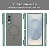 Husa de protectie Techsuit HaloFrost II MagSafe compatibil cu Samsung Galaxy S25 Edge, Verde