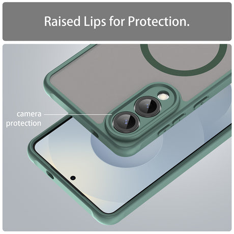 Husa de protectie Techsuit HaloFrost II MagSafe compatibil cu Samsung Galaxy S25 Edge, Verde