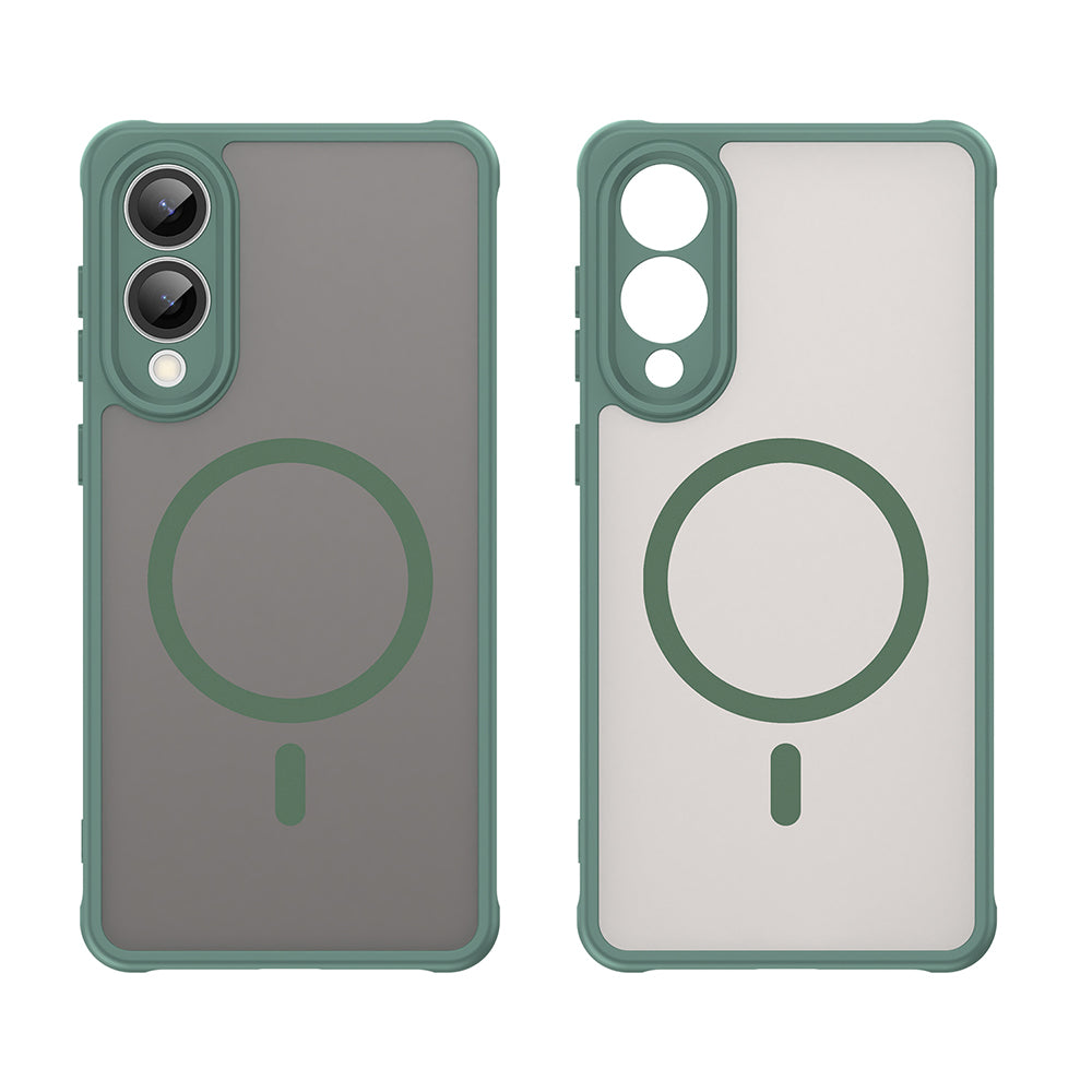 Husa de protectie Techsuit HaloFrost II MagSafe compatibil cu Samsung Galaxy S25 Edge, Verde