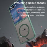 Husa de protectie Techsuit HaloFrost II MagSafe compatibil cu Samsung Galaxy Z Flip7, Verde
