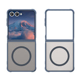 Husa de protectie Techsuit HaloFrost II MagSafe compatibil cu Samsung Galaxy Z Flip7, Bleumarin