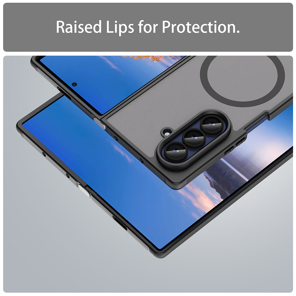 Husa de protectie Techsuit HaloFrost II MagSafe compatibil cu Samsung Galaxy Z Fold7, Negru