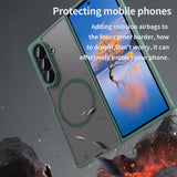 Husa de protectie Techsuit HaloFrost II MagSafe compatibil cu Samsung Galaxy Z Fold7, Verde