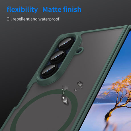 Husa de protectie Techsuit HaloFrost II MagSafe compatibil cu Samsung Galaxy Z Fold7, Verde