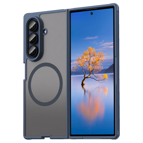 Husa de protectie Techsuit HaloFrost II MagSafe compatibil cu Samsung Galaxy Z Fold7, Bleumarin