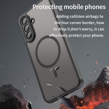 Husa de protectie Techsuit HaloFrost II MagSafe compatibil cu Samsung Galaxy A17 5G / A17 4G, Negru