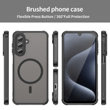Husa de protectie Techsuit HaloFrost II MagSafe compatibil cu Samsung Galaxy A17 5G / A17 4G, Negru