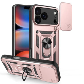 Husa de protectie Techsuit CamShield Series compatibil cu iPhone 17 Pro, Roz Auriu