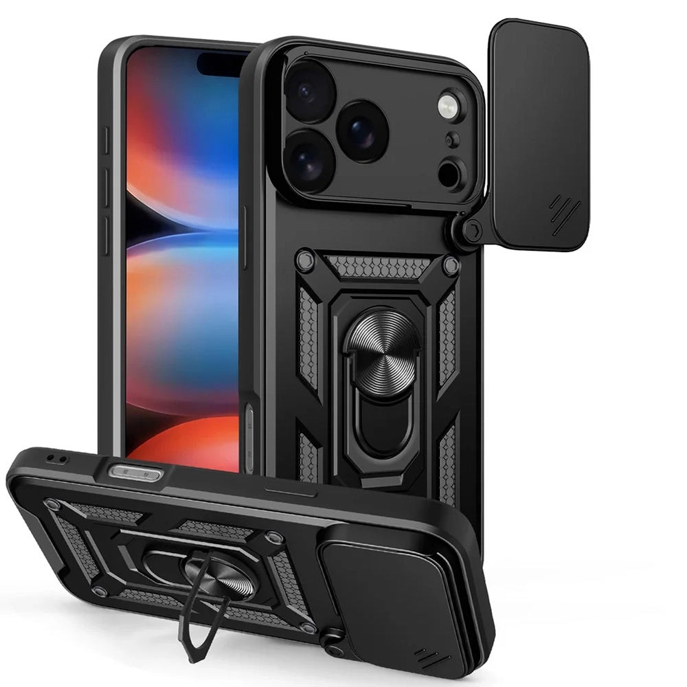 Husa de protectie Techsuit CamShield Series compatibil cu iPhone 17 Pro, Negru