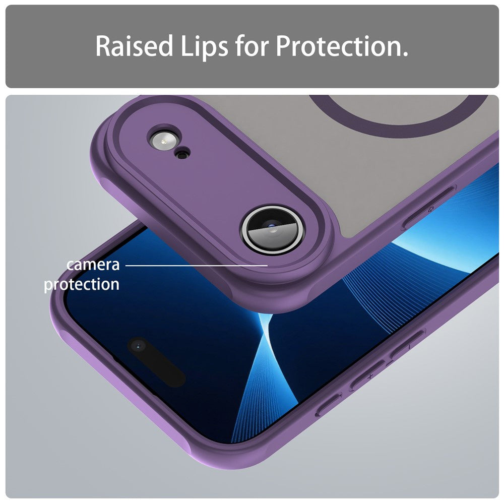 Husa de protectie Techsuit HaloFrost II MagSafe compatibil cu iPhone 17 Air, Mov