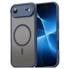 Husa de protectie Techsuit HaloFrost II MagSafe compatibil cu iPhone 17 Air, Bleumarin